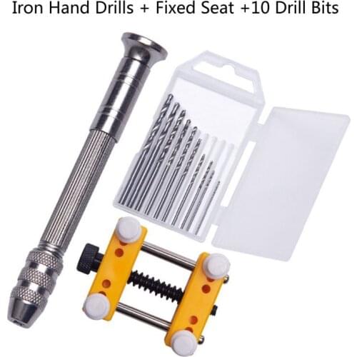 12Pcs Hand Drill Fixed Holder Jewelry Tools Kit Pin Vise for Resin Casting Molds
