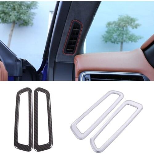 ABS Plastic Car Interior A Column Outlet Frame Cover Trim Sticker Accessories Fit For Maserati Levante 2016-2018 Auto Styling