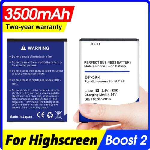 3500mAh BP-5X-i Battery for Highscreen Boost 2 II SE innos D10 D10CF D10C D10F Mobile Phone Batteries