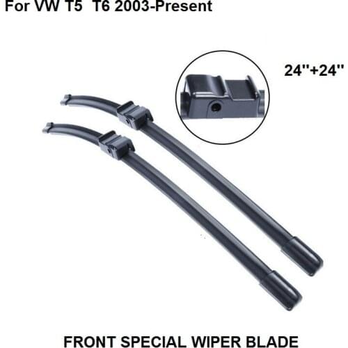 Car Accessories Windscreen Wiper Blades For VW T5 / T6 2003-Present 24''+24'' Set Windshield Rubber
