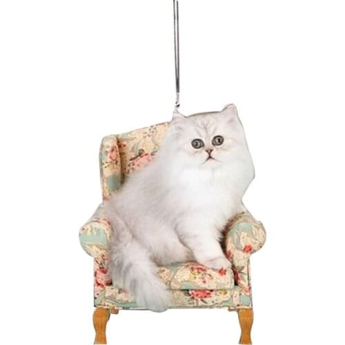 Cute Flying Cat Automotive Pendants Car Interior Decorative Accessories for Rearview Mirror Door Hanging Ornaments