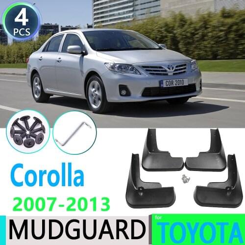 For Toyota Corolla Altis E140 2007~2013 2008 2009 2010 2011 2012 Car Fender Mudguard Mud Flaps Guard Splash Flap Car Accessories