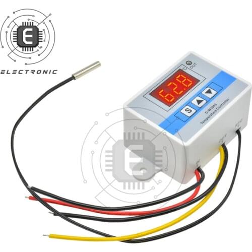 W3003 DC 12V LED Digital Temperature Controller Thermostat Heating Cooling Control Temperature Sensor Regulator -50~110C