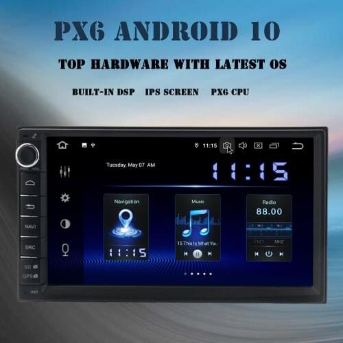 Dasaita Android 10.0 Universal Car Radio 2 Din Multimedia Player DSP 4GB RAM 64GB ROM TDA7850 Bluetooth MAX10