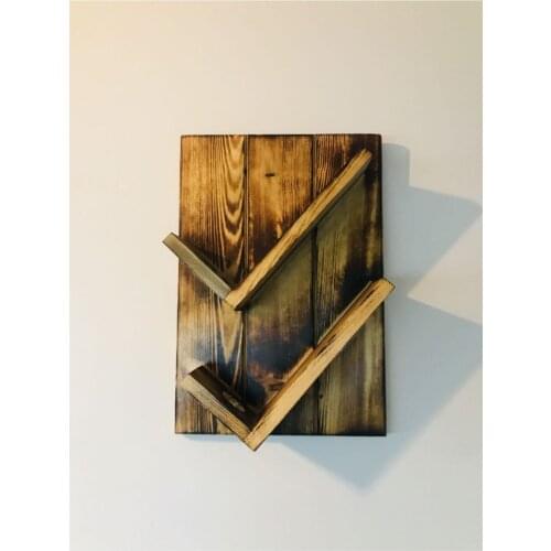 Wooden Wine Rack Drink Stand -Massive Wall Drink Rack