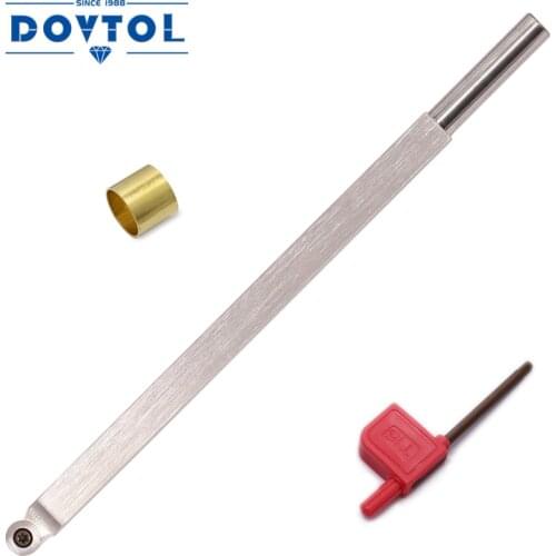 Woodturning Tools Carbide Tipped Lathe Chisel Finisher Tool Bar With Ci3 12mm Round Carbide Insert for Wood Hobbyist or DIY