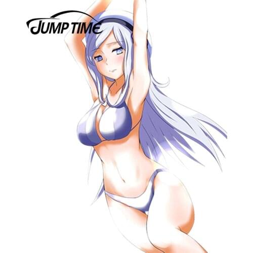 JumpTime 13cm x 8.4cm Car Sticker Sexy Woman Girl Aila Jyrkiainen Render Decal JDM Car Styling Auto Decoration