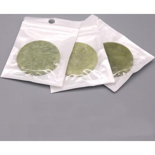 1Pcs Eyelash Extension Glue Adhesive Pallet Pad Stand Holder Unique Round Jade Stone for Fake Eye Lash Holder Tool