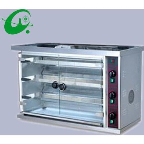 Commercial gas chicken rotisseries Gas Rotisserie BBQ oven multi-function 3-row duck equipment or a roast oven