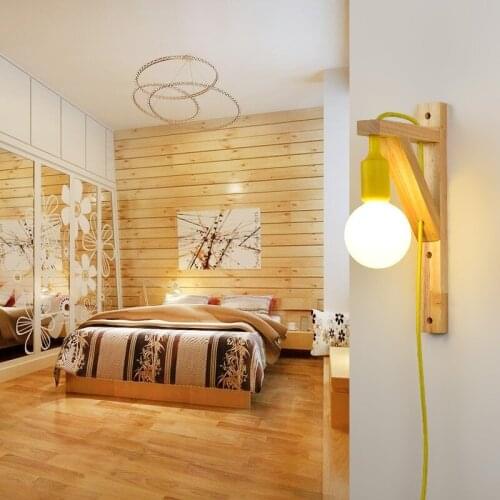 Creative Personality Fashion Simple Solid Wood Indoor Lighting Decoration To Install Nordic Living Room / Bedroom /porch light