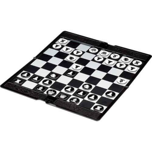 Portable Mini Chess Game Foldable Magnetic Board GameThin Pocketbook Tour Child Chess Puzzle Educational Gift Juegos De Mesa