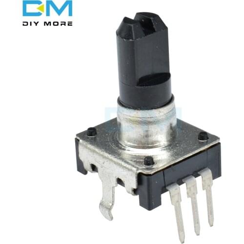 Rotary Encoder EC12 Audio Digital Potentiometer Handle DC 5V 10mA 360 Degree Angle 20 Pulse for PIC Or Microcontroller 15mm