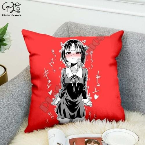 Anime girl sexy Re Zero Rem Manga Pillow Case Polyester Decorative Pillowcases Throw Pillow Cover Square style-4