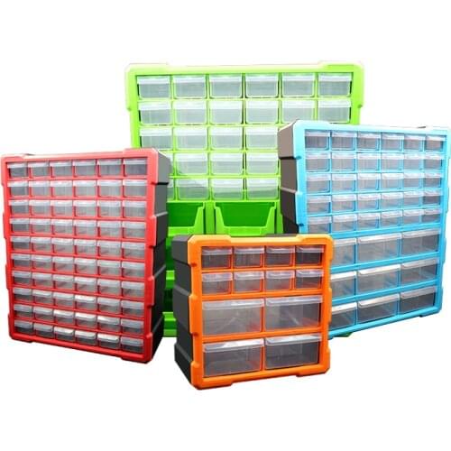 High Quality Tool Case Toolbox Parts Box Classification of Ark Multi-grid Drawer Type Building Blocks Case Receive Case