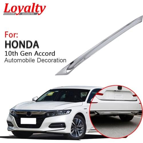 Loyalty for Honda Accord 2018 2019 ABS Silver Chrome Tail Bottom Hood Protection Rear Bumper Trim Car Styling Accessories