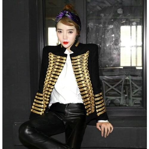 Autumn Winter Women Luxury Short Slim Jacket Runway Fashion Palace Style Retro Coats Stand Collar Elegant Vintage Jacket Outfits