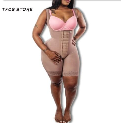 Women Shapewear Open Bust Tummy Control Modeling Belt Fajas Colombianas Post Surgery Compression Postpartum Bodysuit