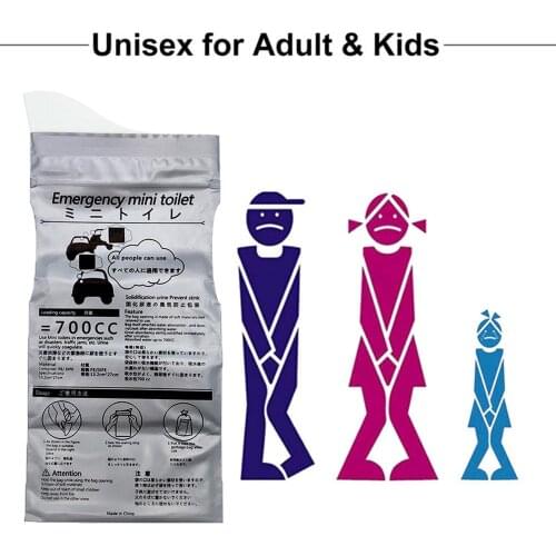 10Pcs 700ml Emergency Portable Car Urine Bag Vomit Bags Mini Mobile Toilets Handy Unisex Disposable Urinal Toilet Bag