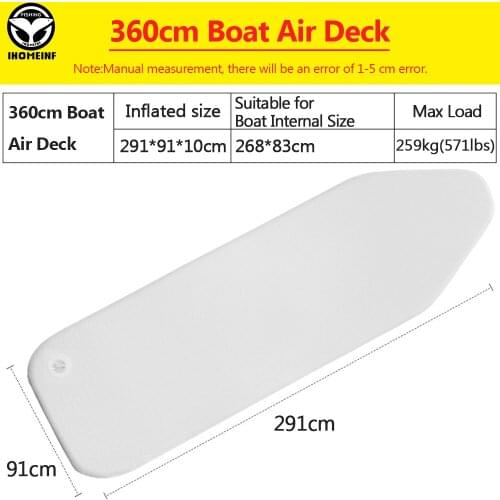 360cm PVC Wear-resistant Inflatable Deck Drop Stitch Foldable Inflatable Boat Bottom Air Deck