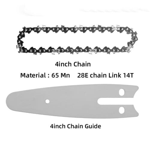 4-inch Electric Chain Saw Woodworking Tool Plate Chainsaw Accessory Replacement Chain For Electric Pruning Garden