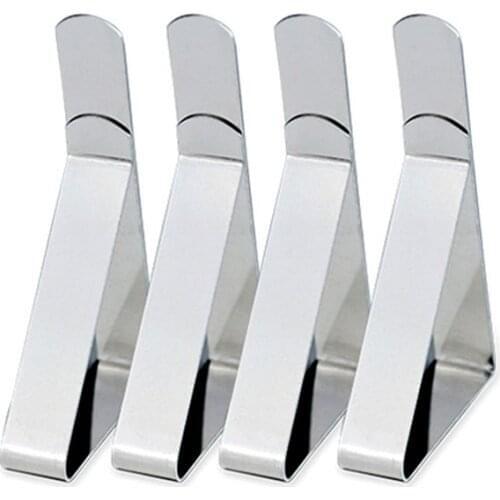 600 Pcs Tablecloth Clips Flexible Stainless Steel Table Cloth Clamps Tables Cover Holders for Picnic Wedding Party Wholesale K1