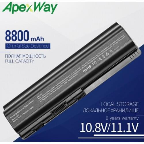 8800mAh laptop battery for HP Pavilion dv4-1000 dv4-2000 dv5 dv5-1000 dv5-2000 dv6-1000 dv6-1200 dv6-1300 dv6-1400 dv6-2000
