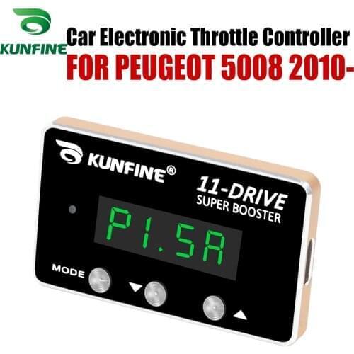 KUNFINE Car Electronic Throttle Controller Racing Accelerator Potent Booster For PEUGEOT 5008 2010-After Tuning Part