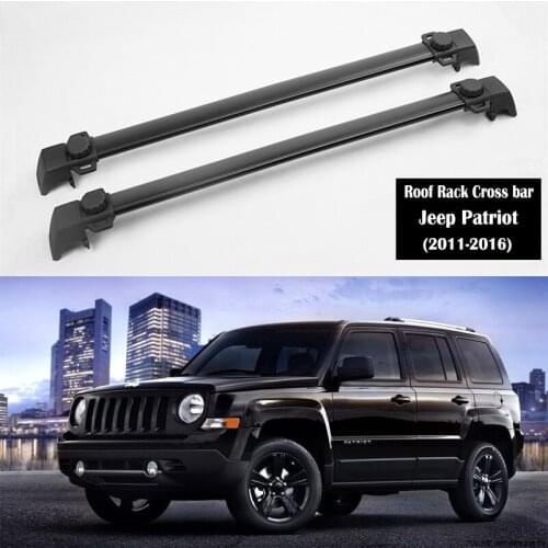 Aluminium alloy Roof Rack For Jeep Patriot 2011-2016 Rails Bar Luggage Carrier Bars top Cross bar Rack Rail Boxes