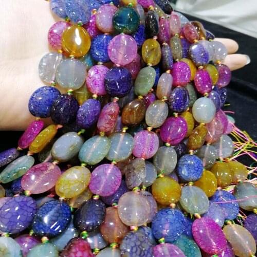 Loose beads agate multicolor paring flat/square/drop 13*18mm 15" for DIY jewelry making FPPJ wholesale beads nature