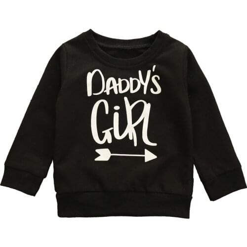 Citgeett Spring Toddlers Baby Girls Boys Long Sleeve Letters Printed Sweater Top Casual Autumn Clothes