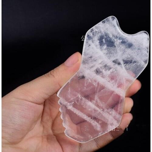 20pcs Beauty Comb Rock Quartz Stone Gua Sha Tool Natural Guasha Scraping Massage Face Head Body Health Care Tool#36107