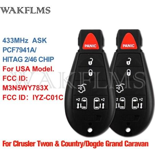 M3N5WY783X For Chrysler 300 Town&Country Dodge RAM Grand Caravan Charger Durango Journey JEEP Grand Cherokee Commander Fobik Key