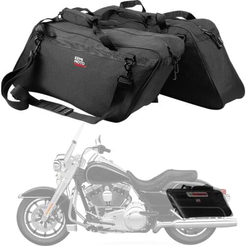 Motorcycle Saddle Bags Luggage Liner Saddlebag Universal For Road King For Street Glide 94-13 For Touring For Kawasaki Vulcan
