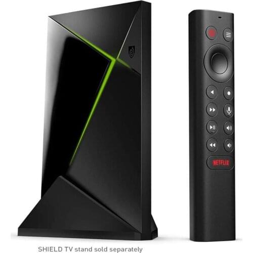 NVIDIA SHIELD TV Pro 4K HDR Streaming Media Play High Performance Dolby Vision 3GB RAM 2X USB Works Alexa panoramic sound TV box