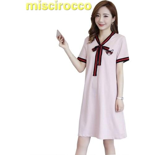 Maternity Clothing Pregnant Womens Dress Pure Cotton Short Sleeves Woemn Tops One Piece Dress OL Comfortably Breathable