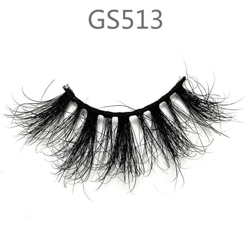 Wholesale 10 pairs 25mm mink lashes dramatic volumn natural long eyelashes strip thick false eyelashes extension makeup GS513
