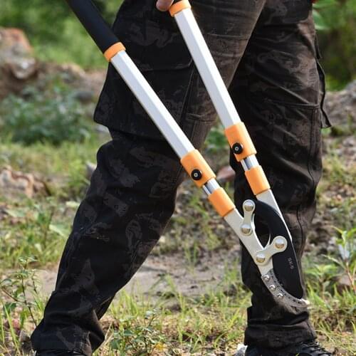 Garden Tree Pruning Shears Telescopic Loppers Sharp Anvil Lopper Gardening Secateurs Fruit Knife Picker Pruner Garden Tool