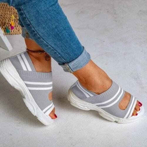 Women summer beach sandals casual shoes woman flatform wedges non-slip breathable mesh sandalias mujer sapato feminino H1880