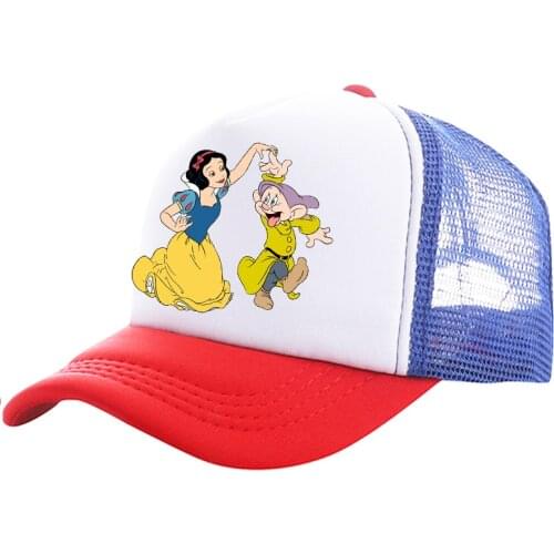 High quality Snow White and the Seven Dwarfs baseball cap mens and womens outdoor all-match sunscreen baseball cap