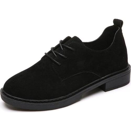 2020 England College Style Brogue Shoes Vintage Dull Polish Lace-up Flat Leisure Fashion Single Shoes Female lykj-yx