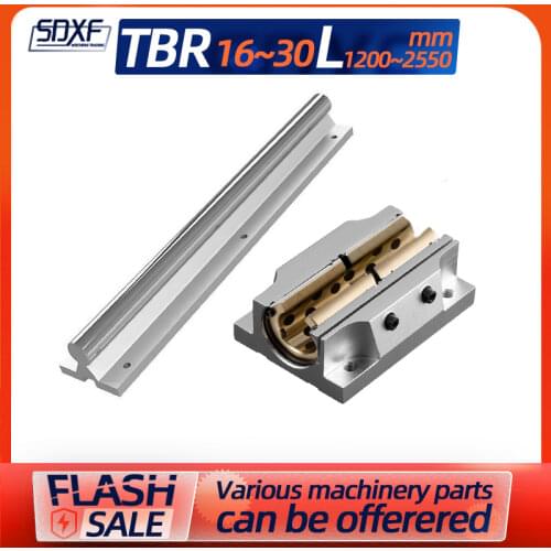 1/2 PCS domestic linear guide, lengthened copper sleeve TBR linear guide + lengthened copper sleeve TBR16/20/25/30, length is 12