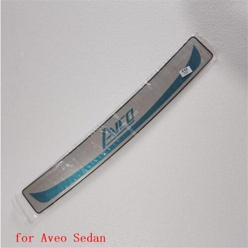 1PCS/set stainless steelRear Bumper Protector Sill Trunk Tread Plate Trim For 2011- 2014 Chevrolet AVEO Sedan 4dr car styling
