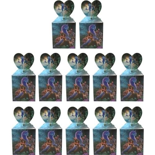 12/24/36/48/60Pcs Raya and The Last Dragon Candy Boxes Birthday Party Decorations Baby Shower Kids Favor Gifts Boxes Supplies