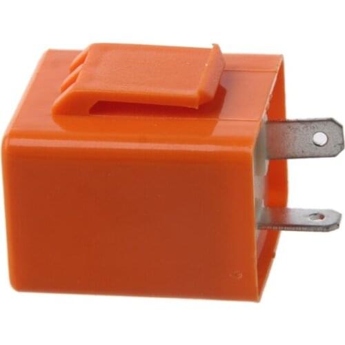 12V 2 Pin Motorcycle Blinker Adjustable LED Flasher Relay Turn Signal Indicator