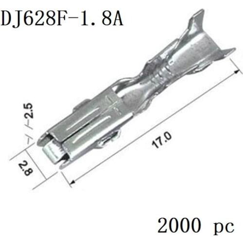 2000 pcs auto crimp female terminal 1.8 series connector pins 171662-1 for AMP TE Sealed Car Truck Denso Connectors DJ628F-1.8A
