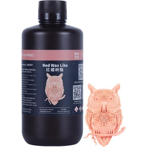 NOVA3D Red Wax Resin 3D Printer UV Resin Impresora 3D Printing High Precision Material UV Resin Printing Red Wax Resin Liquid
