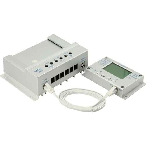 60/80A MPPT 12/24V Remote Solar Controller Dual USB Charge Controller Auto Digital Solar Charge Charging Regulator 1000M