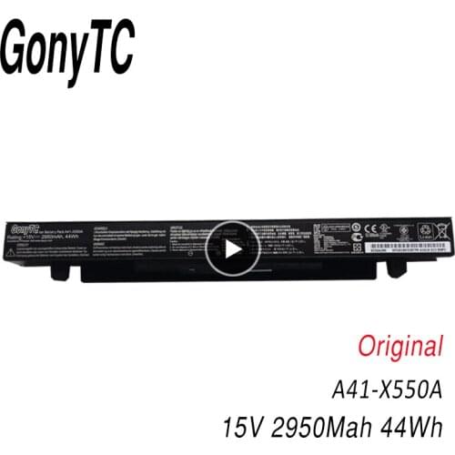 GONYTC A41-X550A New Battery For Asus A41-X550 A450 A550 X550 F450 F550 F552 K550 P450 P550 R409 R510 X450 X550A X550C