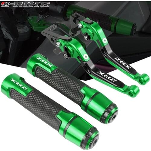 Motorcycle Accessories Adjustable Brake Clutch Levers Handle Handlebar Grips For Kawasaki ZRX1100 ZRX1200 1999-2007 2006 2005