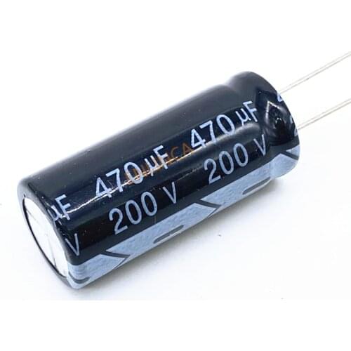 2pcs/lot 200v 470UF 200v 470UF aluminum electrolytic capacitor size 18*40 20